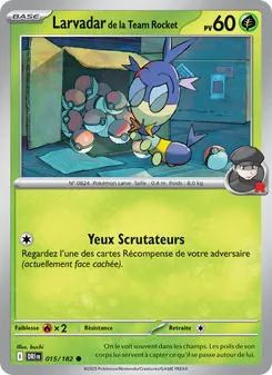 Carte Pokémon Larvadar de la Team Rocket 015