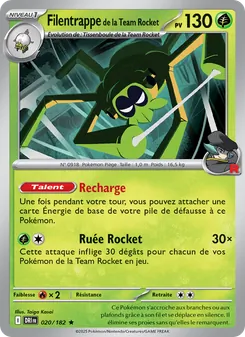 Carte Pokémon Filentrappe de la Team Rocket 020