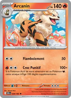 Carte Pokémon Arcanin 028