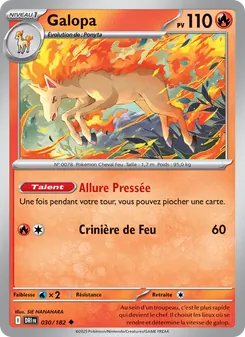 Carte Pokémon Galopa 030