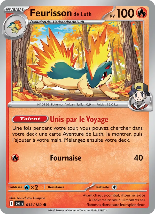 Carte Pokémon Feurisson de Luth 033/182 de l'extension Rivalités Destinées