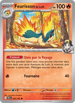 Carte Pokémon Feurisson de Luth 033 — Rivalités Destinées
