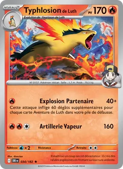 Carte Pokémon Typhlosion de Luth 034 — Rivalités Destinées