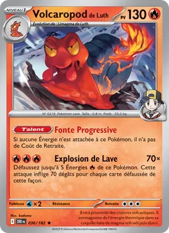 Carte Pokémon Volcaropod de Luth 036
