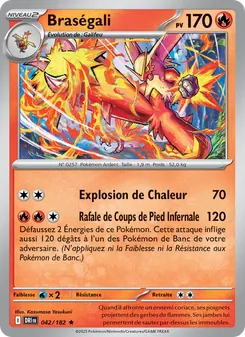 Carte Pokémon Braségali 042