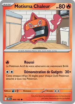 Carte Pokémon Motisma Chaleur 043