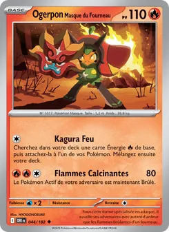 Carte Pokémon Ogerpon Masque du Fourneau 044 — Rivalités Destinées