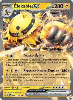 Carte Pokémon Élekable-ex 069 — Rivalités Destinées