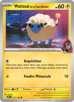 Carte Pokémon Wattouat de la Team Rocket 072 — Rivalités Destinées
