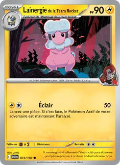 Carte Pokémon Lainergie de la Team Rocket 073 — Rivalités Destinées