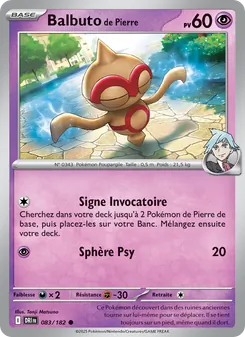 Carte Pokémon Balbuto de Pierre 083