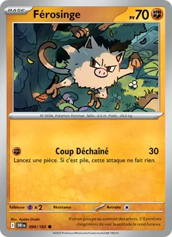 Carte Pokémon Férosinge 090
