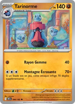 Carte Pokémon Tarinorme 098