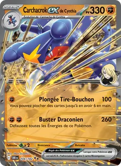 Carte Pokémon Carchacrok-ex de Cynthia 104