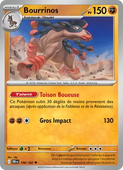 Carte Pokémon Bourrinos 108