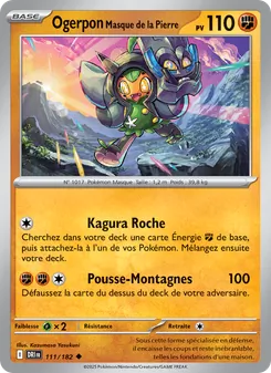 Carte Pokémon Ogerpon Masque de la Pierre 111