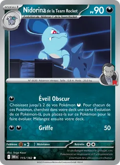 Carte Pokémon Nidorina de la Team Rocket 115 — Rivalités Destinées