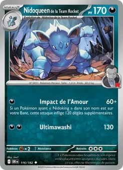 Carte Pokémon Nidoqueen de la Team Rocket 116 — Rivalités Destinées