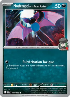 Carte Pokémon Nosferapti de la Team Rocket 120 — Rivalités Destinées