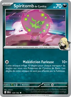 Carte Pokémon Spiritomb de Cynthia 129 — Rivalités Destinées