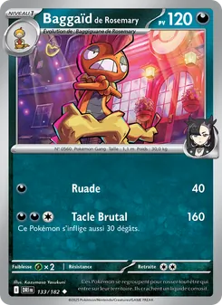 Carte Pokémon Baggaïd de Rosemary 133 — Rivalités Destinées