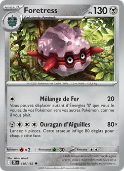 Carte Pokémon Foretress 140 — Rivalités Destinées