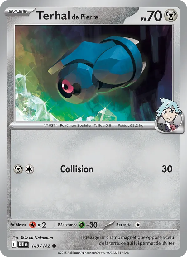 Carte Pokémon Terhal de Pierre 143/182 de l'extension Rivalités Destinées