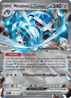 Carte Pokémon Métalosse-ex de Pierre 145 — Rivalités Destinées