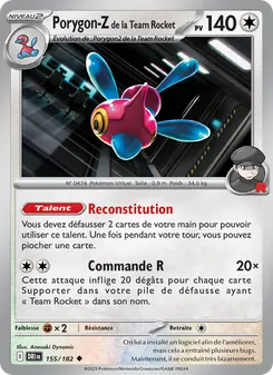 Carte Pokémon Porygon-Z de la Team Rocket 155