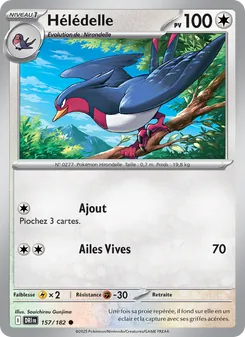 Carte Pokémon Hélédelle 157