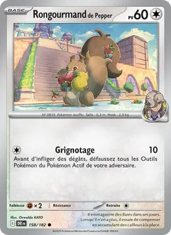 Carte Pokémon Rongourmand de Pepper 158
