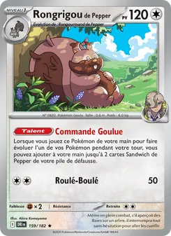 Carte Pokémon Rongrigou de Pepper 159