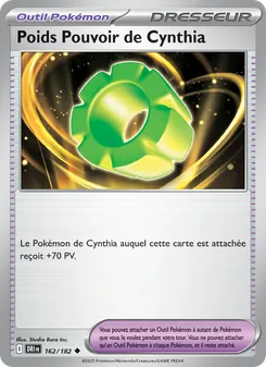 Carte Pokémon Poids Pouvoir de Cynthia 162 — Rivalités Destinées