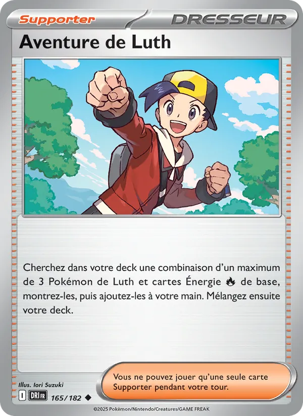 Carte Pokémon Aventure de Luth 165/182 de l'extension Rivalités Destinées