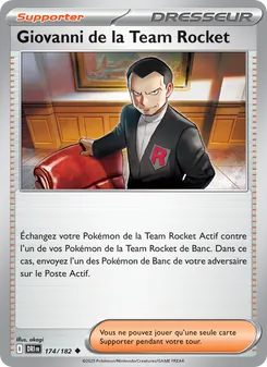 Carte Pokémon Giovanni de la Team Rocket 174