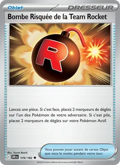 Carte Pokémon Bombe Risquée de la Team Rocket 179