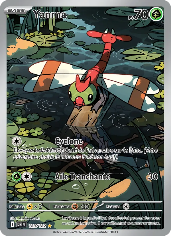 Carte Pokémon Yanma 183/182 de l'extension Rivalités Destinées