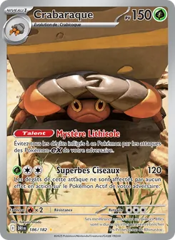 Carte Pokémon Crabaraque 186 — Rivalités Destinées