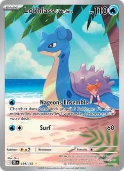 Carte Pokémon Lokhlass d'Ondine 194 — Rivalités Destinées