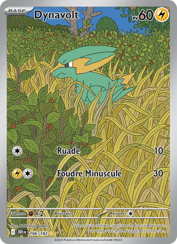 Carte Pokémon Dynavolt 196/182 de l'extension Rivalités Destinées