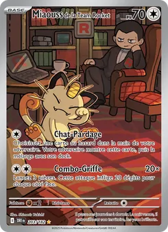 Carte Pokémon Miaouss de la Team Rocket 203 — Rivalités Destinées