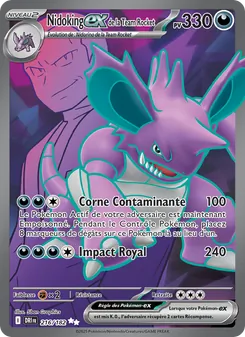 Carte Pokémon Nidoking-ex de la Team Rocket 216