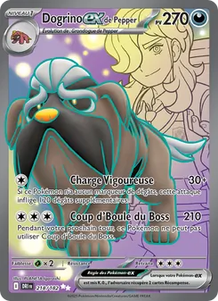 Carte Pokémon Dogrino-ex de Pepper 218