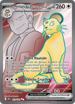 Carte Pokémon Persian-ex de la Team Rocket 219