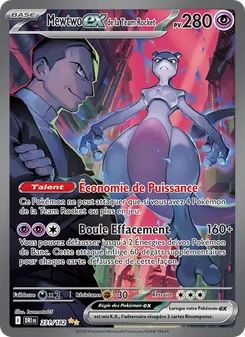 Carte Pokémon Mewtwo-ex de la Team Rocket 231