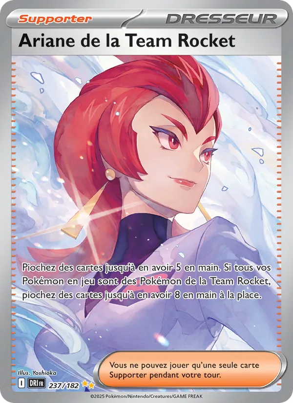 Carte Pokémon Ariane de la Team Rocket 237/182 de l'extension Rivalités Destinées