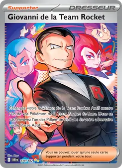 Carte Pokémon Giovanni de la Team Rocket 238