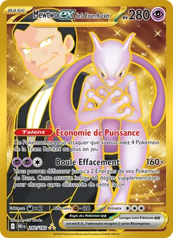Carte Pokémon Mewtwo-ex de la Team Rocket 240