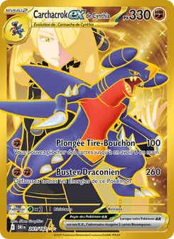 Carte Pokémon Carchacrok-ex de Cynthia 241