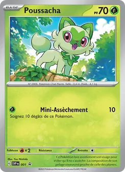 Carte Pokémon Poussacha 001 — SVP Black Star Promos
